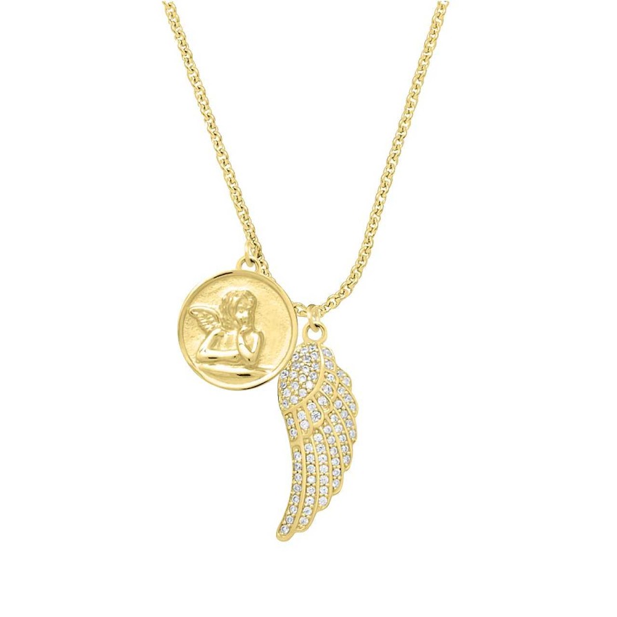 Necklaces CANDY | Necklace Angel, 925 Sterling Silver, Gold-Plated