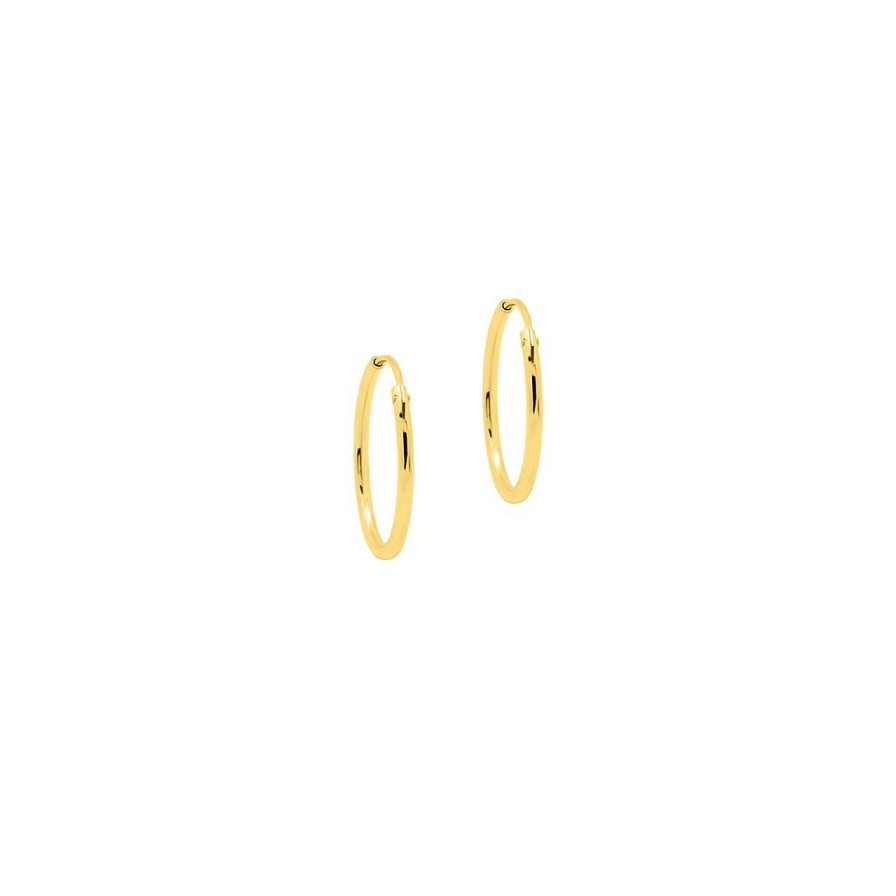 Earrings CANDY | Hoop Earrings Adara S, Sterling Silver 925, Gold-Plated