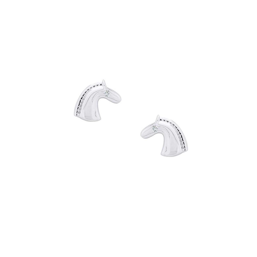 Children CANDY | Earstuds Horse, 925 Sterling Silver