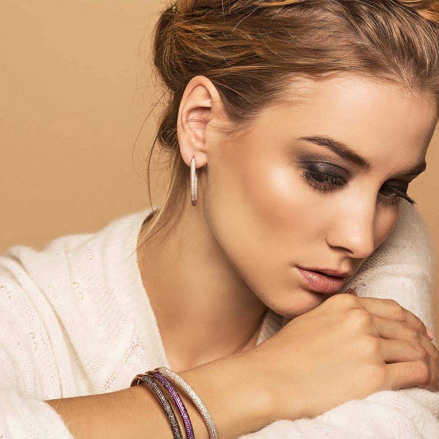 Bracelets CANDY | Bangle Mavi, 925 Sterling Silver, Rose Gold Plated