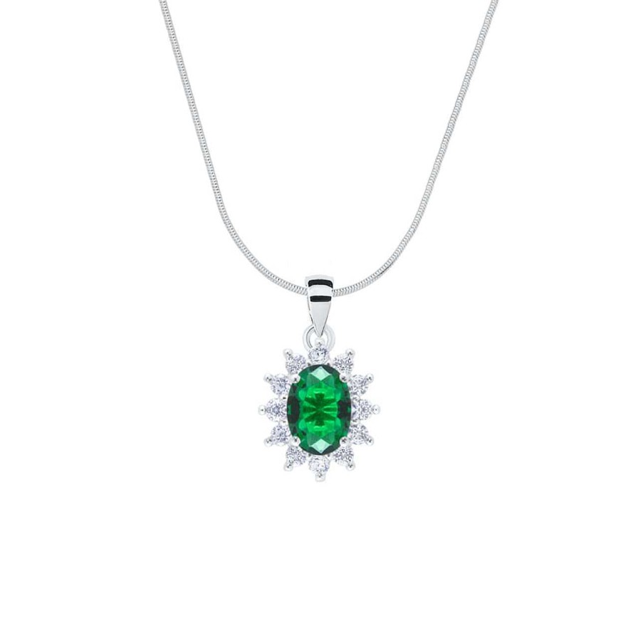 Necklaces CANDY | Necklace Royal, 925 Sterling Silver, Green