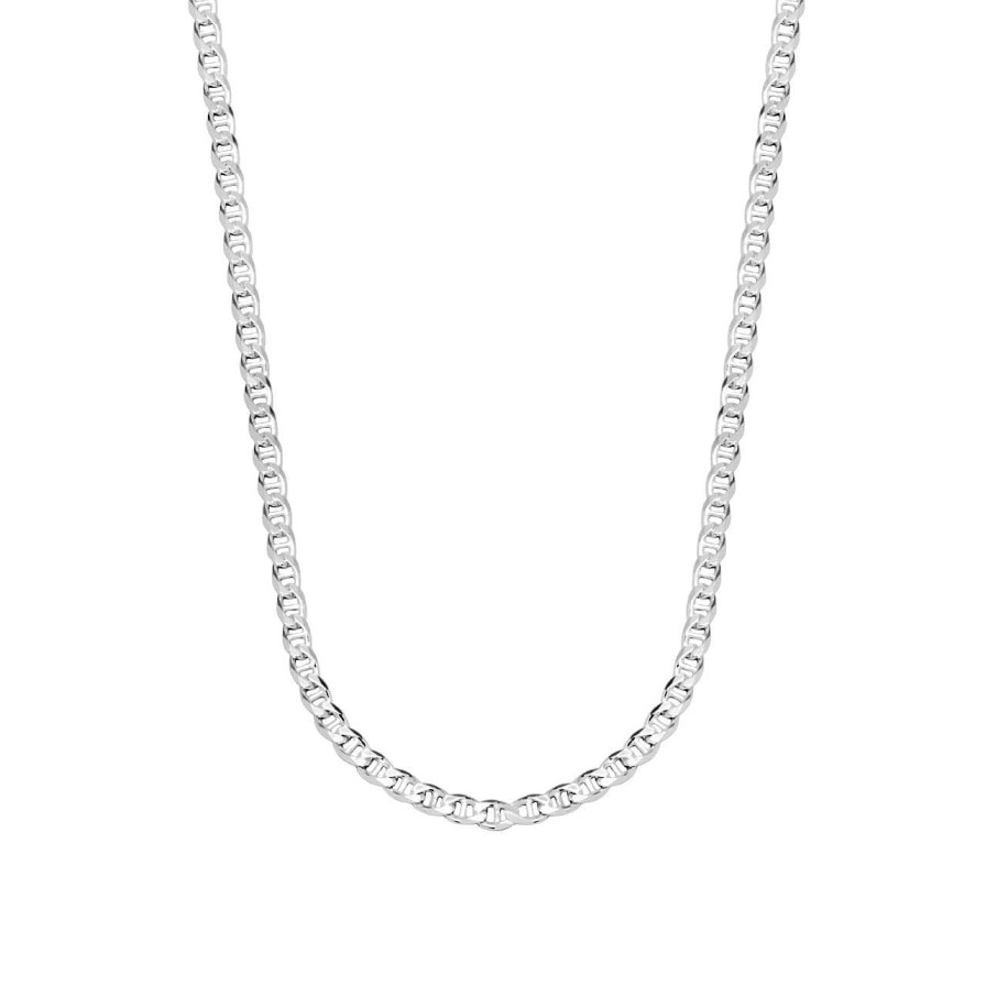 Men CANDY | Bridge Curb Chain Necklace Ceres M, 925 Sterling Silver