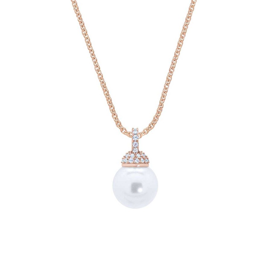 Necklaces CANDY | Necklace Paola, 925 Sterling Silver, Rose Gold Plated