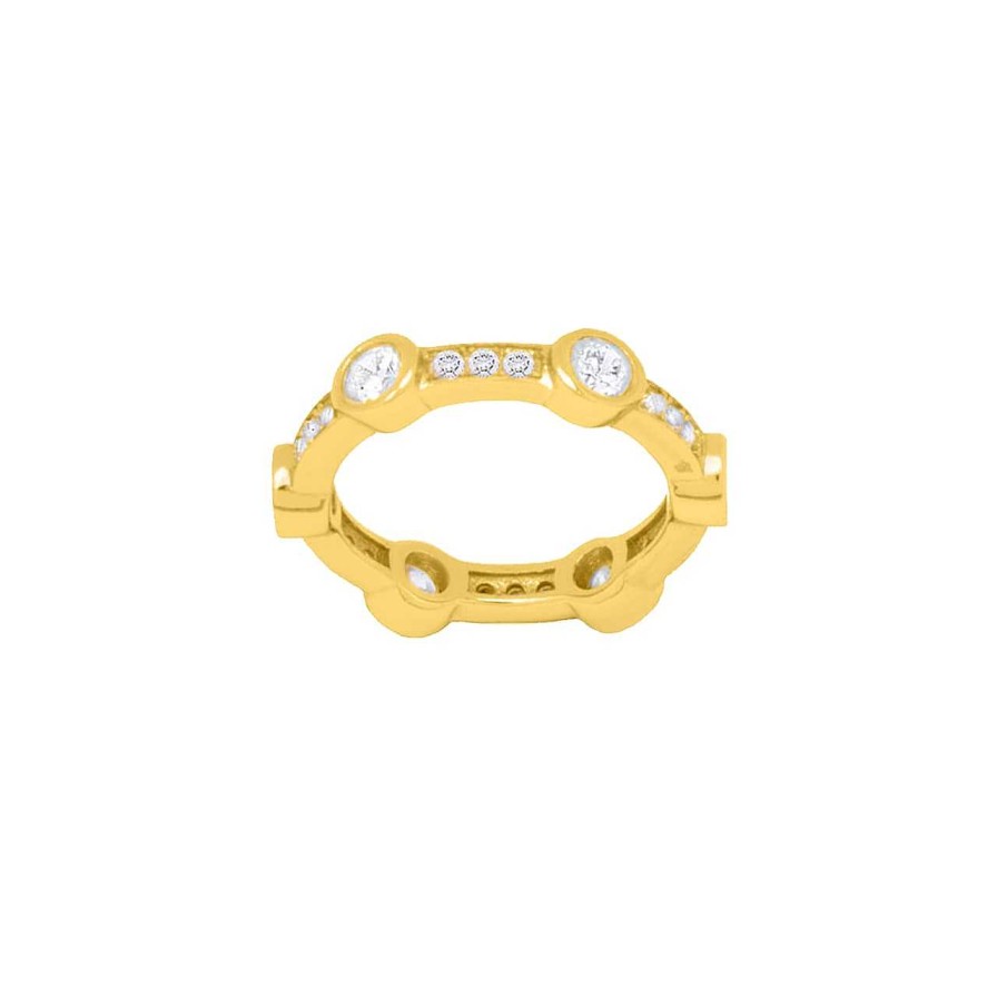 Rings CANDY | Ring Tide, 925 Sterling Silver, Gold-Plated