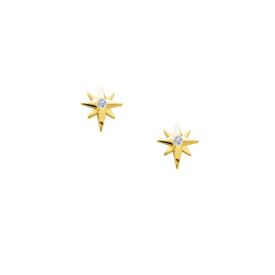 Earrings CANDY | Earrings Aura, 925 Sterling Silver, Gold-Plated