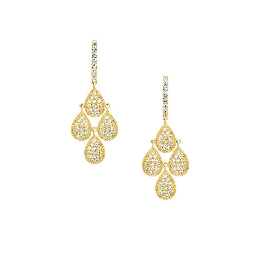 Earrings CANDY | Earrings Tanit, Sterling Silver 925, Gold-Plated