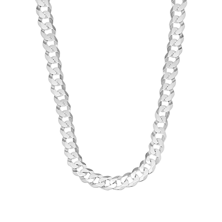 Men CANDY | Curb Chain Necklace Hemera 7.7 Mm, 925 Sterling Silver