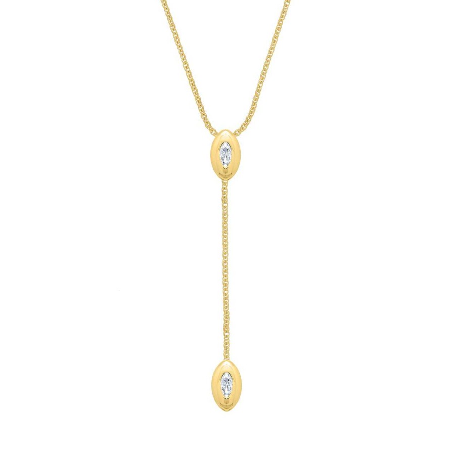 Necklaces CANDY | Y Necklace Kezia, 925 Sterling Silver, Gold-Plated