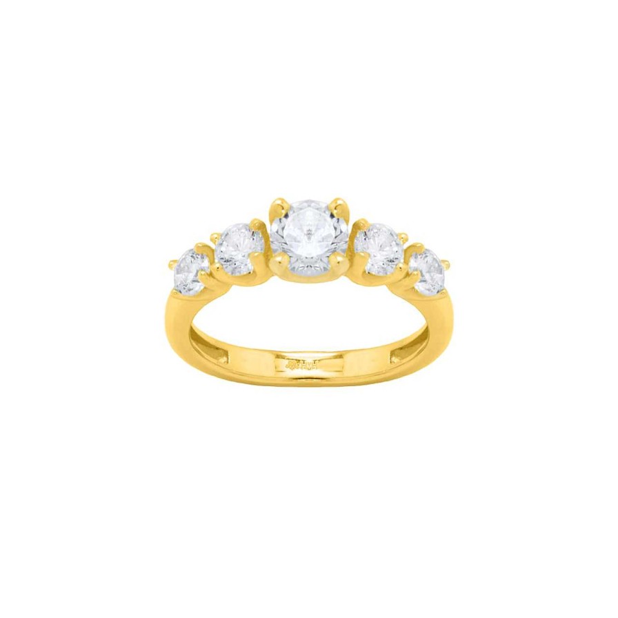 Rings CANDY | Ring Zaraza, 925 Sterling Silver, Gold-Plated