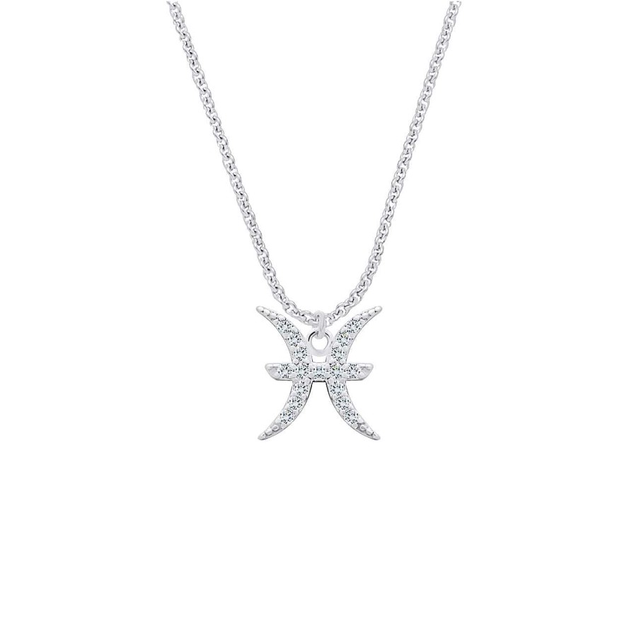 Necklaces CANDY | Necklace Zodiac Pisces, 925 Sterling Silver