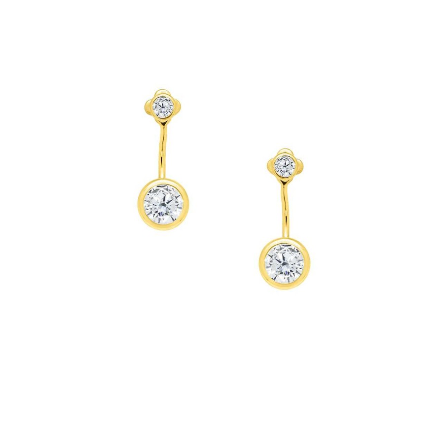 Earrings CANDY | Earstuds Lina, 925 Sterling Silver, Gold-Plated