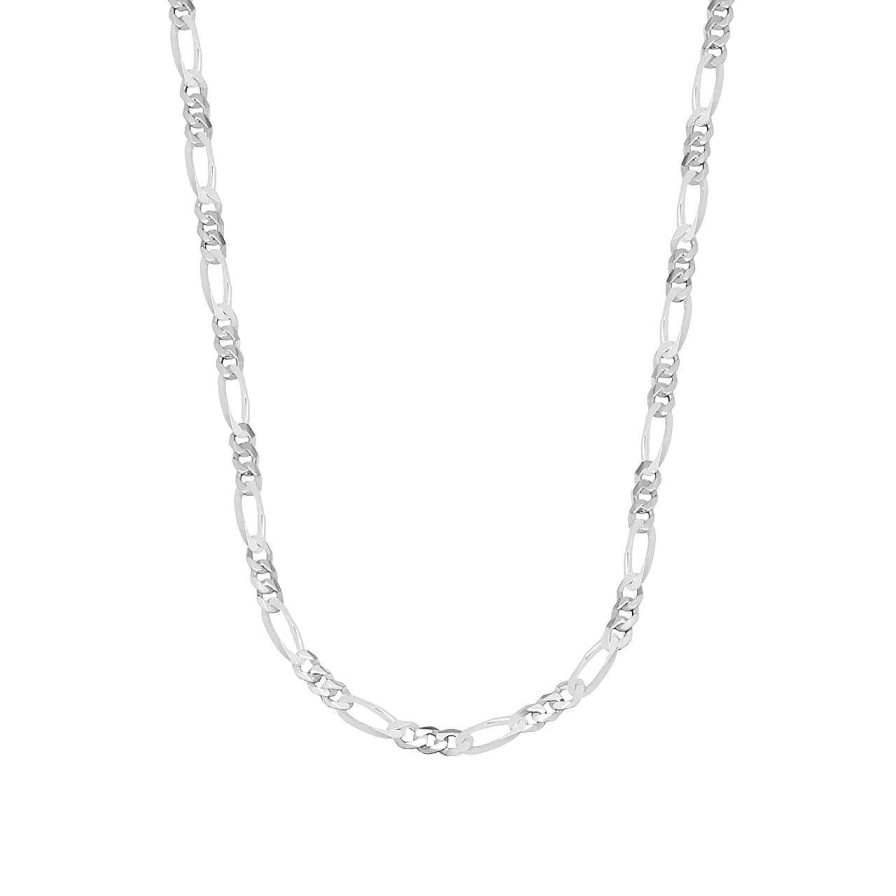 Men CANDY | Figaro Necklace Aigle 3.4 Mm, 925 Sterling Silver