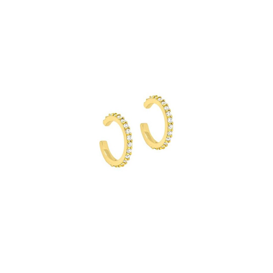 Earrings CANDY | Ear Cuffs Loulou, 925 Sterling Silver, Gold-Plated