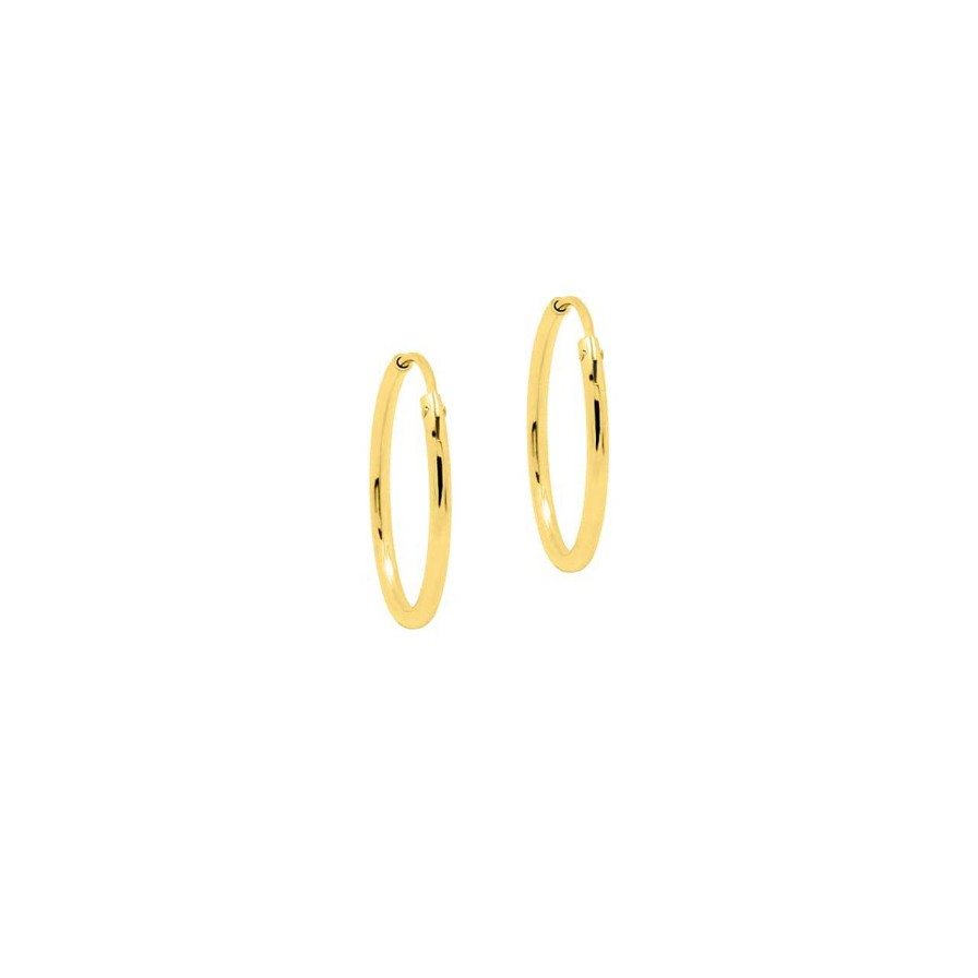 Earrings CANDY | Hoop Earrings Adara M, Sterling Silver 925, Gold-Plated