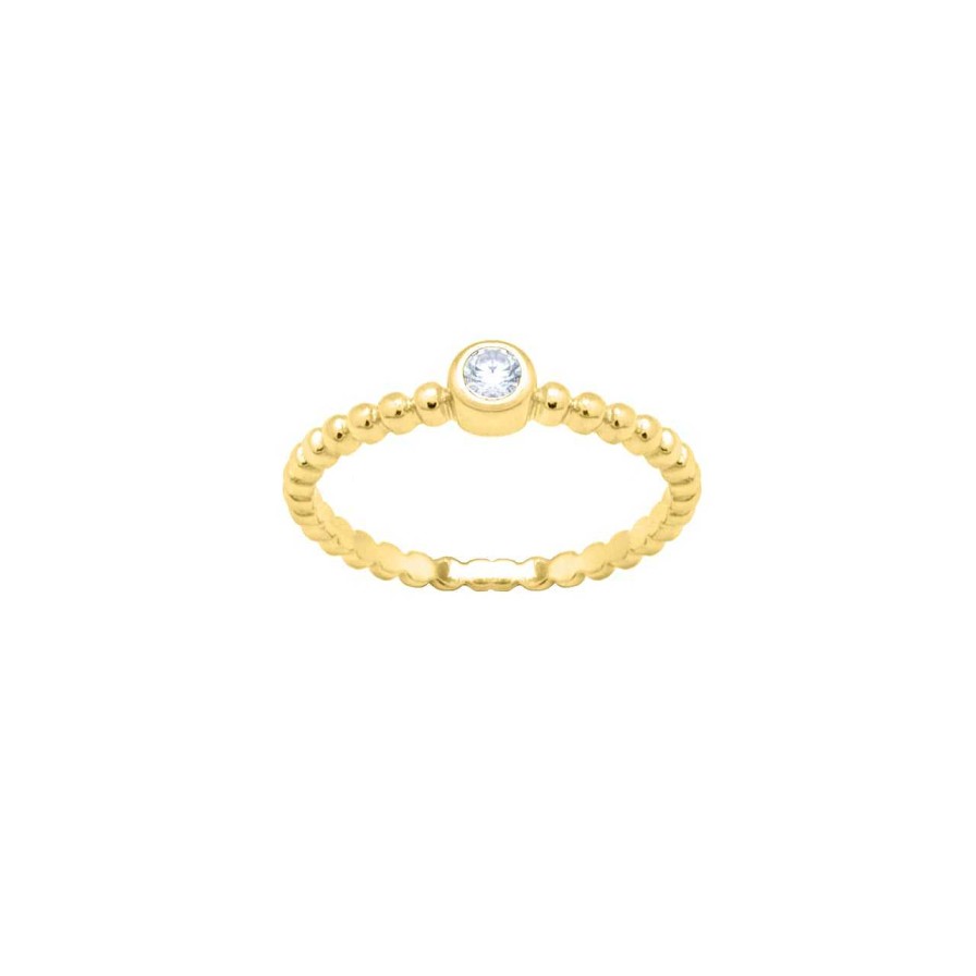 Rings CANDY | Ring Poppy, 925 Sterling Silver, Gold-Plated