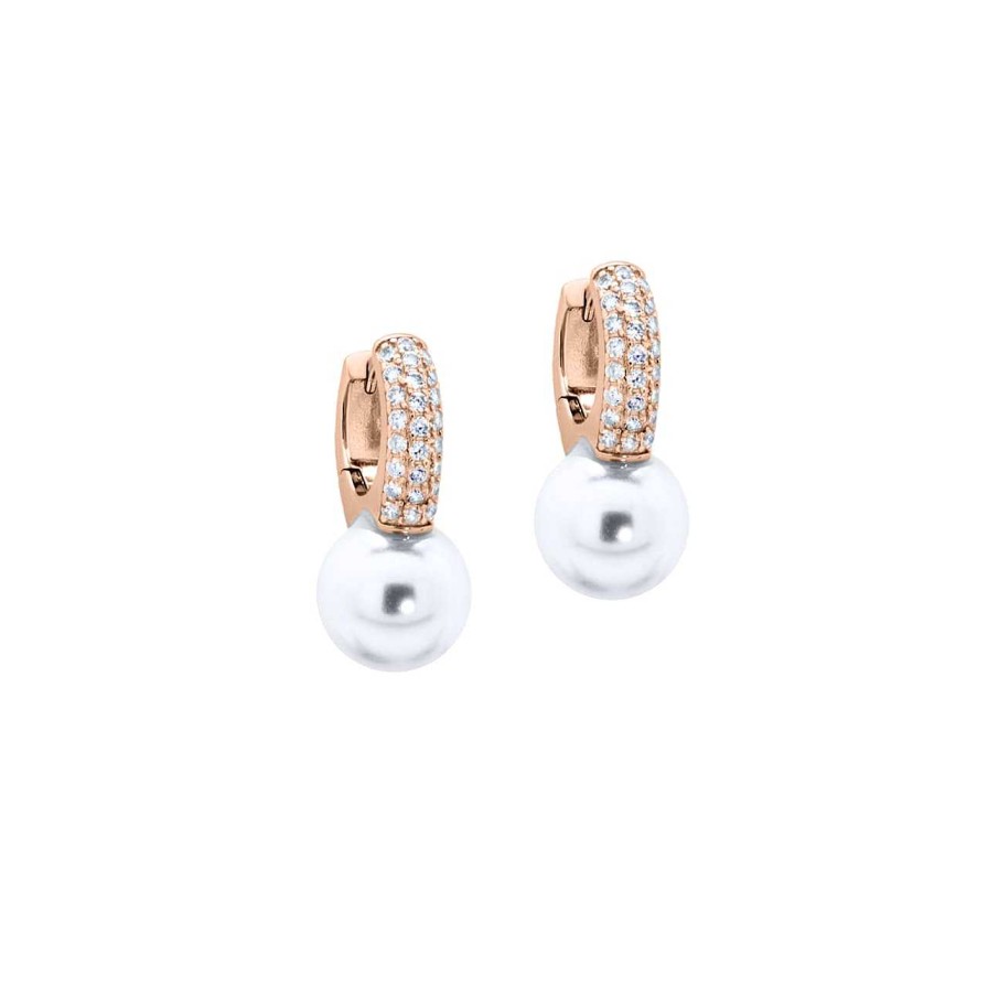 Earrings CANDY | Earrings Paola, 925 Sterling Silver, Rose Gold Plated