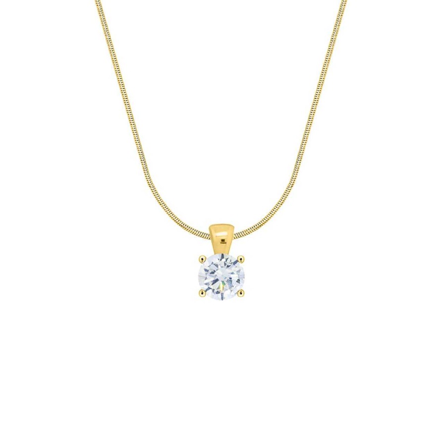 Necklaces CANDY | Necklace Demure 9 Mm, 925 Sterling Silver, Gold-Plated