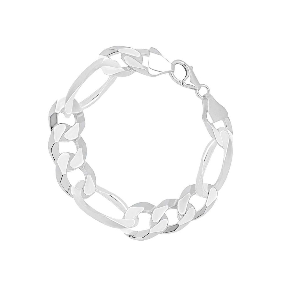 Men CANDY | Figaro Bracelet Aigle 11.0 Mm, 925 Sterling Silver