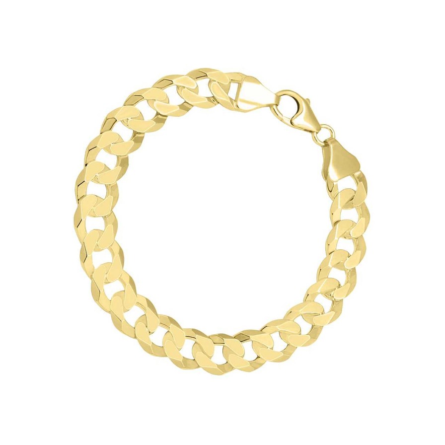 Men CANDY | Curb Chain Bracelet Hemera 7.7 Mm, 925 Sterling Silver, Gold-Plated